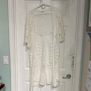 Rebellion Cream Lace Cover-Up